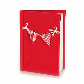 Red Hearts Notebook