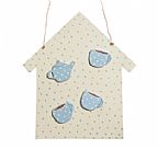 House Magnet Board and Teapot Set - Blue