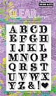 Fancy Letters Clear Stamp