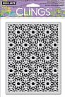 Dot Flower Pattern Cling Stamp Set