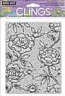 Large Flower Background Cling Stamp