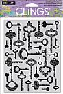 Fancy Keys Cling Stamp Set