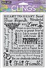 True Friends Cling Stamp Set