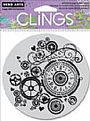 Watch Gears Cling Stamp Set