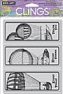 Flying Air Ships Cling Stamp Set