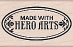 Made With Hero Arts Wood Mounted Stamp