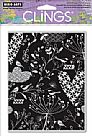 Heart Felt Background Cling Stamp