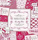 Tilda country red paper stack