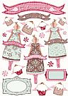 Decoupage cut-outs little ange