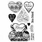 Friend You're The Best clear Stamp Set