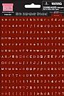 Mini Alphabet Stickers - Brownie