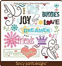 Rub-ons - Words, Dots &amp; Doodles