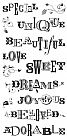 Scrapbook Phrases Clear Stamp Set