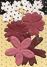 Mini Me's Flowers Burgundy