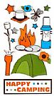 remarks- Dimensioal Stickers - Campfire