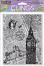 London Background Cling Stamp Set
