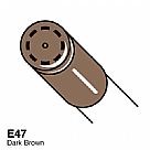 COPIC -E47-Ciao Dark Brown