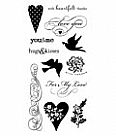 Hearts &amp; Love Clear Stamp Set
