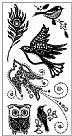 Gem Stone Birds Clear Stamp Set
