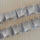 Frayed Edge Pleated Trim - Khaki