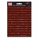 Mini Alphabet Stickers - Chocolate Cake