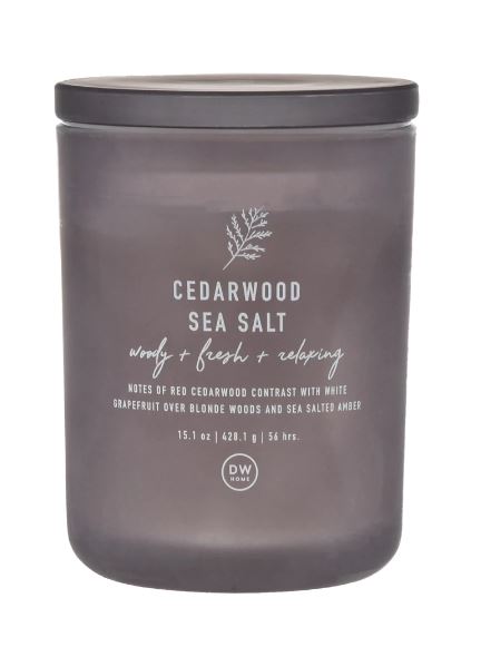 נר ריחני - Cedarwood Sea Salt