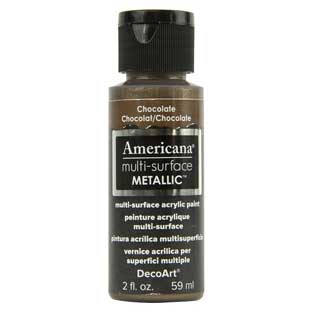Americana Multi-Surface Metallic Paint - Chocolate