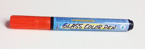 טוש לזכוכית - Glass Color Pen - Orange
