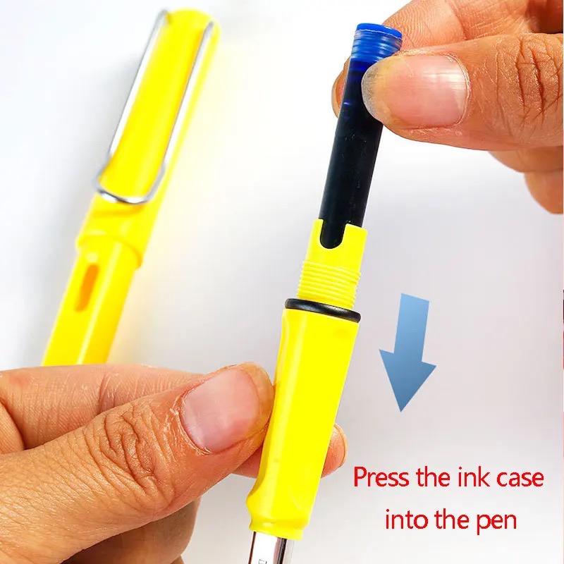 עט נובע עם ציפורן - צהוב