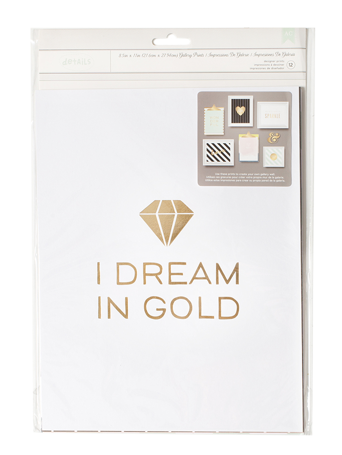Gallery Wall Packs - I Dream In Gold
