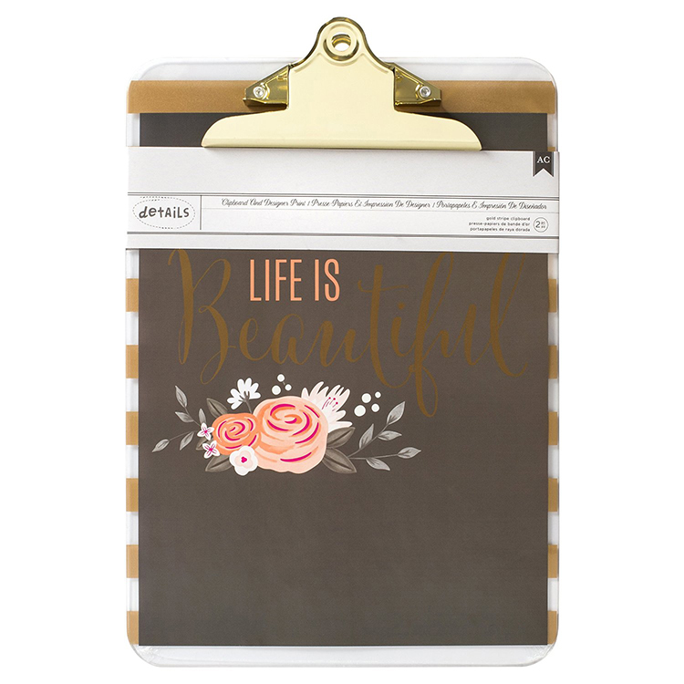 Clipboard with Print 9X12.5&quot; - Beautiful