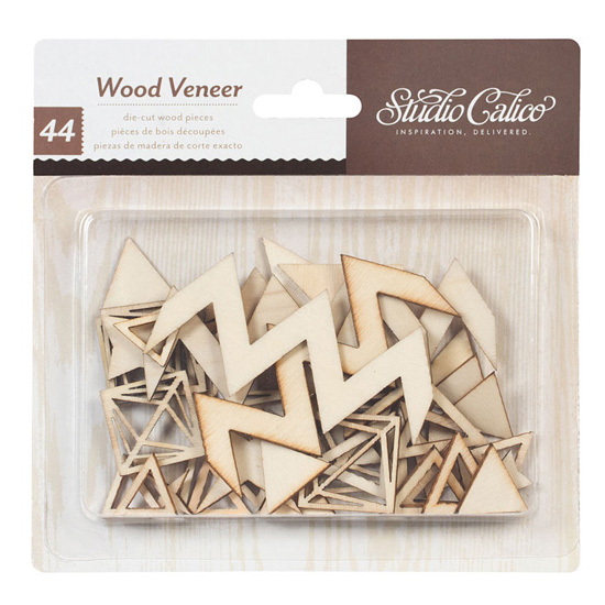 Darling Dear Wood Veneer Pieces - Triangles and Diamonds
