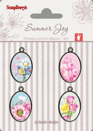 Metal Elements with Epoxy Stickers - Summer Joy 2