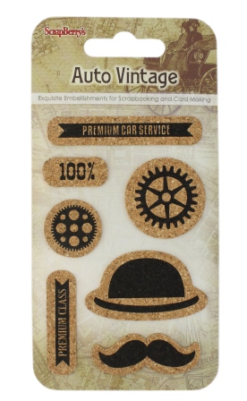 מדבקות שעם - Cork Stickers - Auto Vintage
