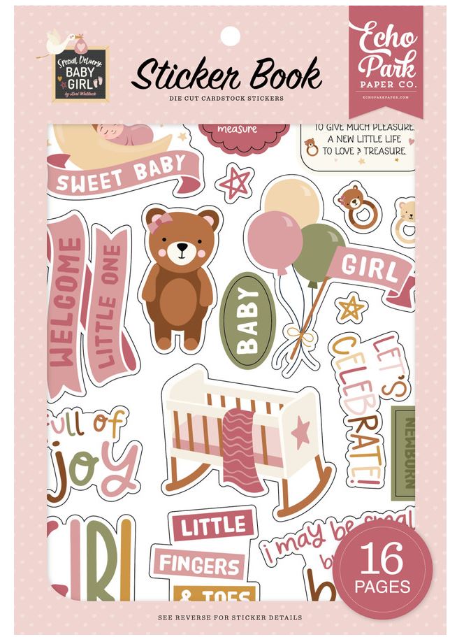 ספר מדבקות - Special Delivery Baby Girl Sticker Book