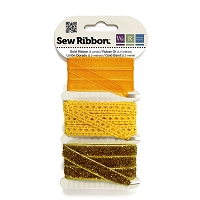 מארז סרטי בד - Sew Ribbon - Ribbon Set Gold