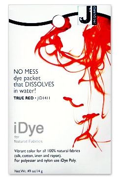 צבע לבדים טבעיים - אדום אמיתי - iDye for Natural Fabrics