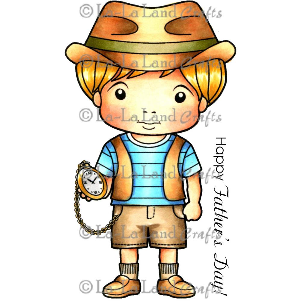 La-La Land Cling Stamps - Fedora Hat Luka