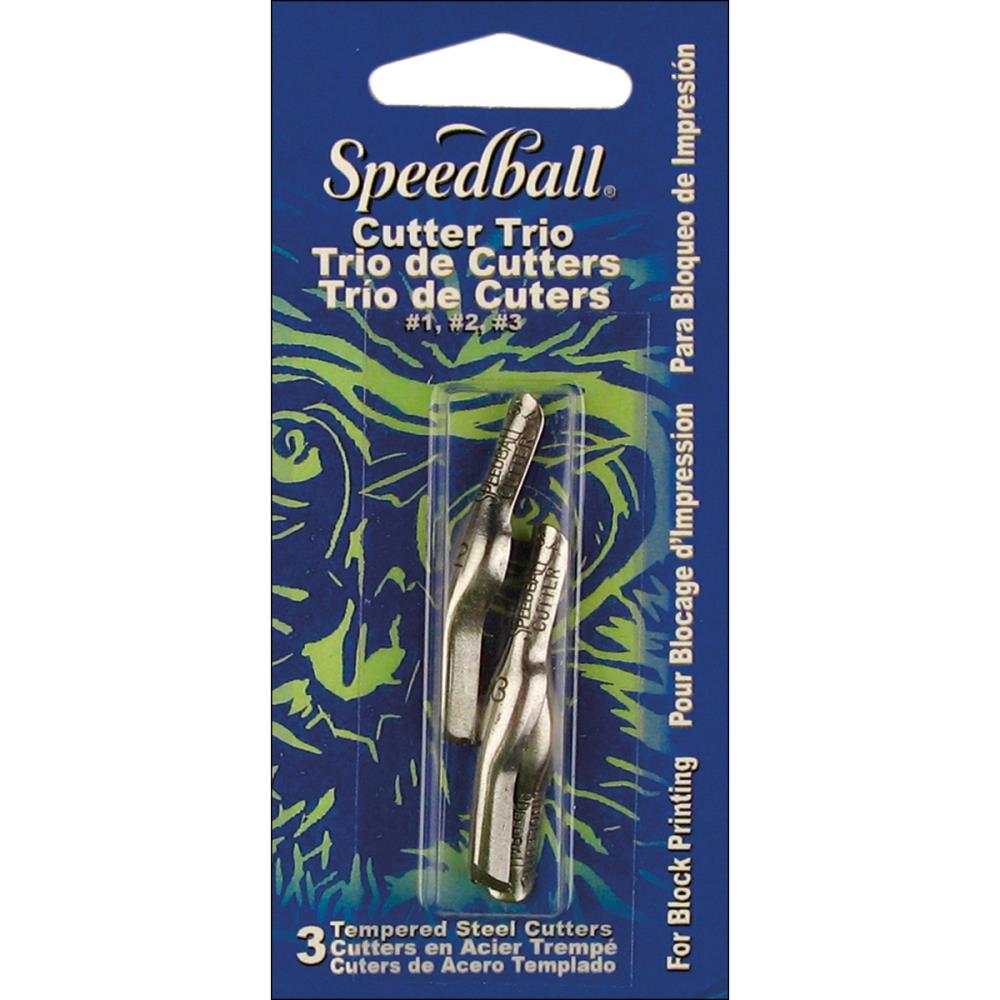 Speedball Lino Cutter Blades - Small V, Large V &amp; Small U