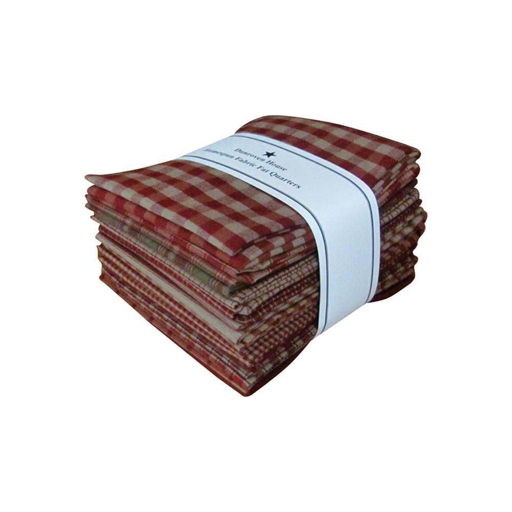 מארז רבעים שמנים: Homespun Fat Quarters - Red