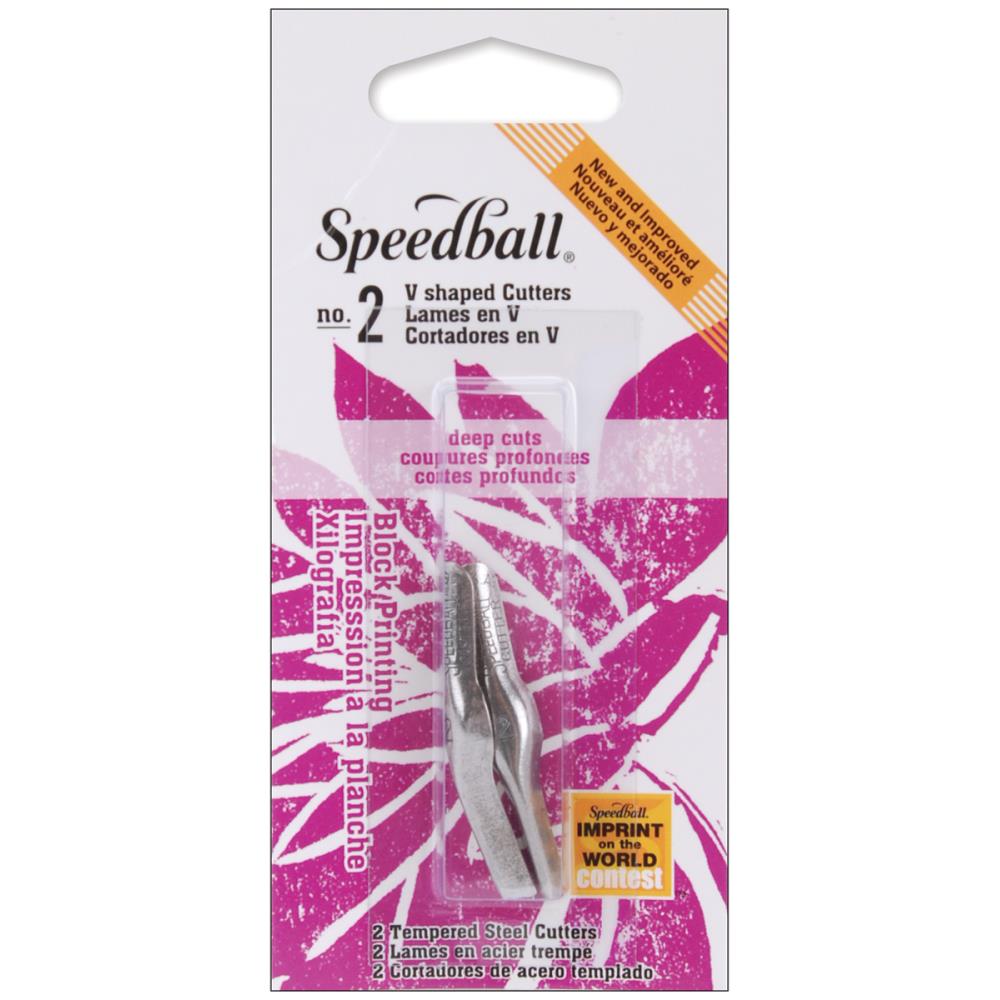סכין לגילוף Speedball Lino Cutter Blades - #2 Large V