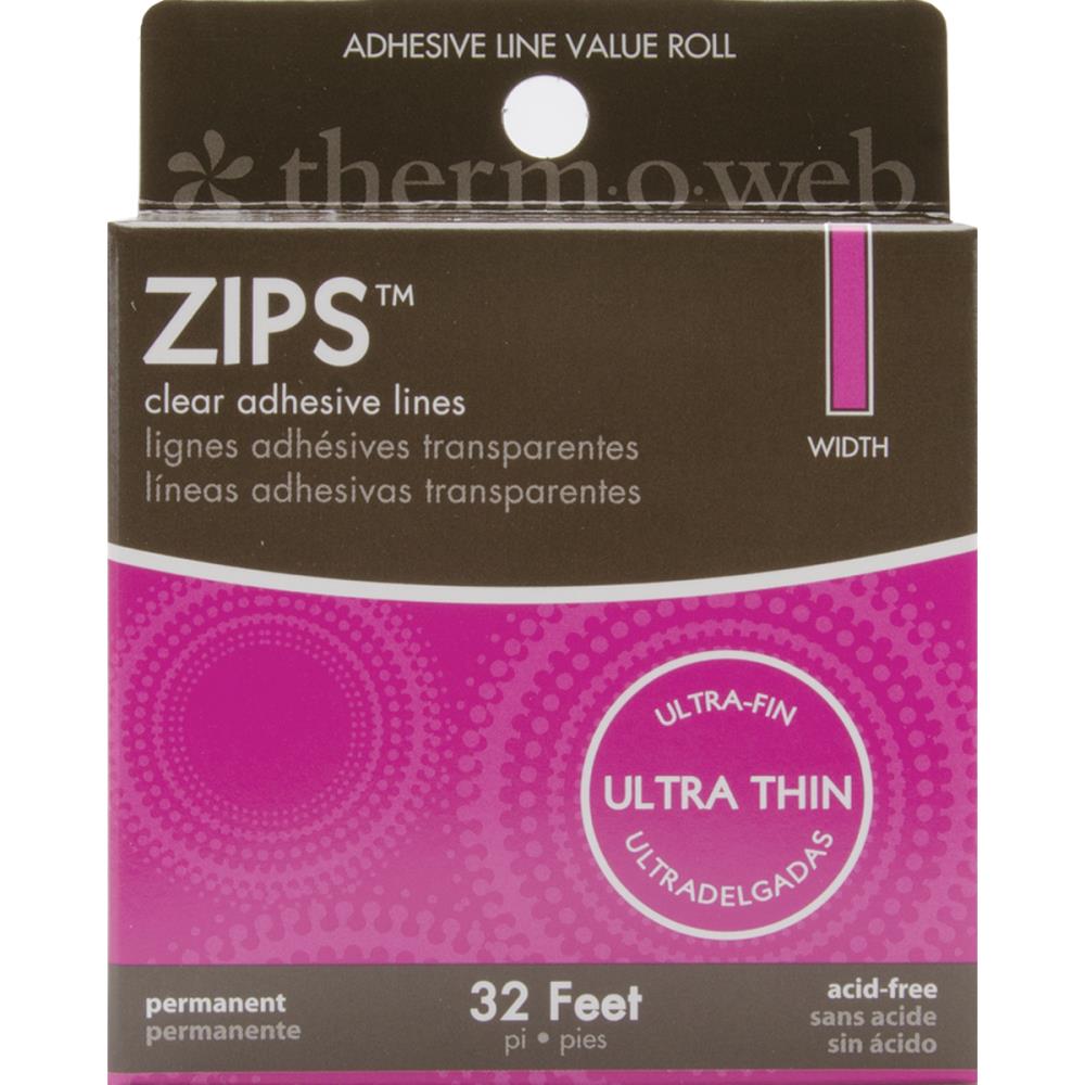 Zips Clear Adhesive Lines - Ultra Thin