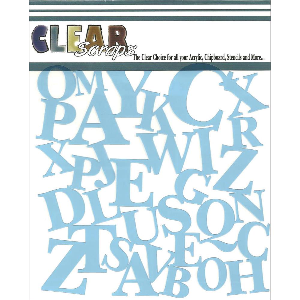 Clear Scraps Stencils 6&quot;X6&quot; - ABCs