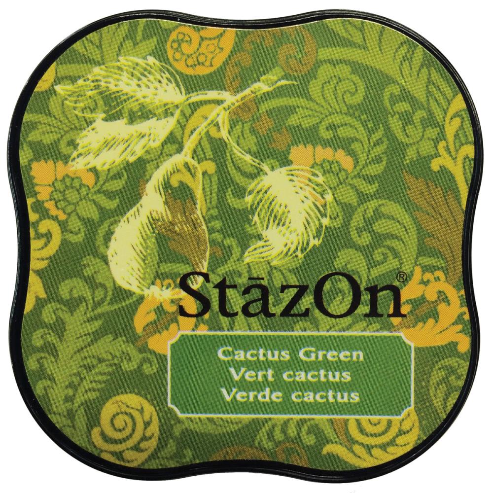 דיו יבש - StazOn Midi Ink Pad - Cactus Green