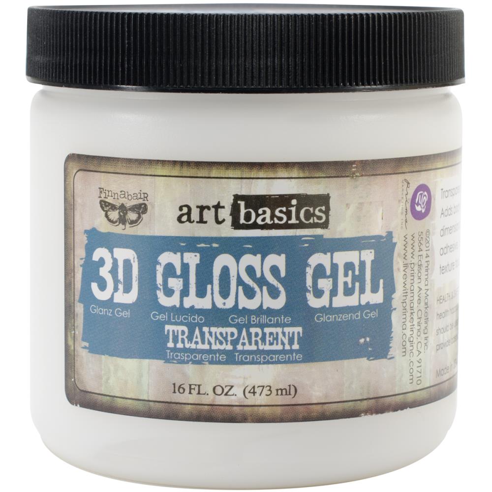 משחת עיצוב Art Basics 3D Gloss Gel - Transparent
