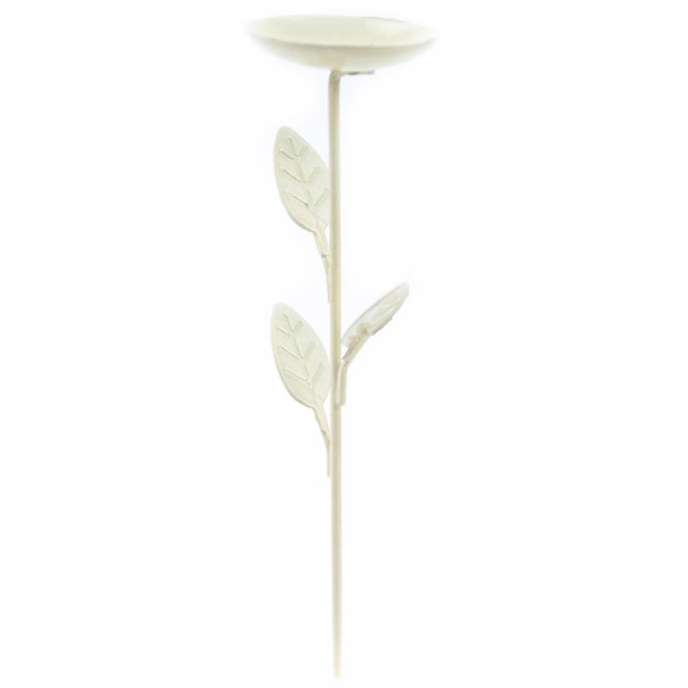 מיניאטורה Mini Iron Garden Birdbath - Cream