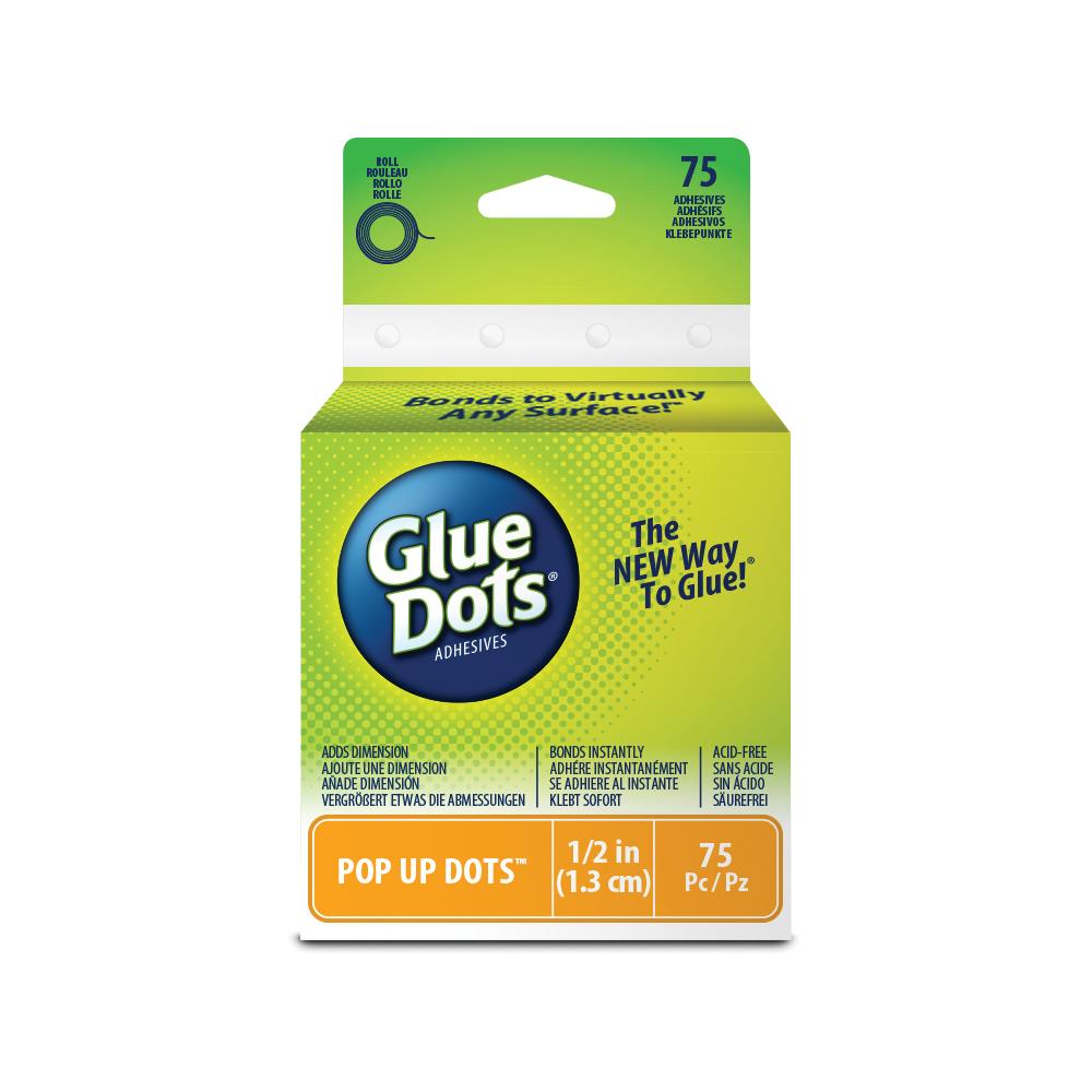 Glue Dots Clear Dot Roll - Pop Up .5&quot;