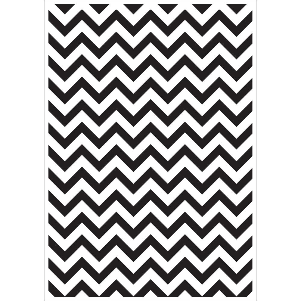 תבנית הבלטה - Embossing Folder 4&quot;X6&quot; - Chevron