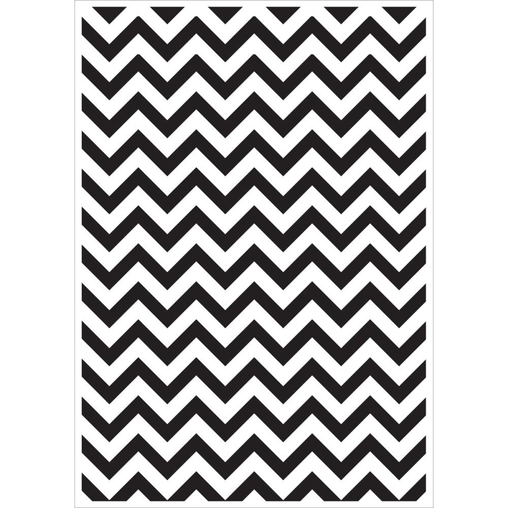 תבנית הבלטה - Embossing Folder 4&quot;X6&quot; - Chevron