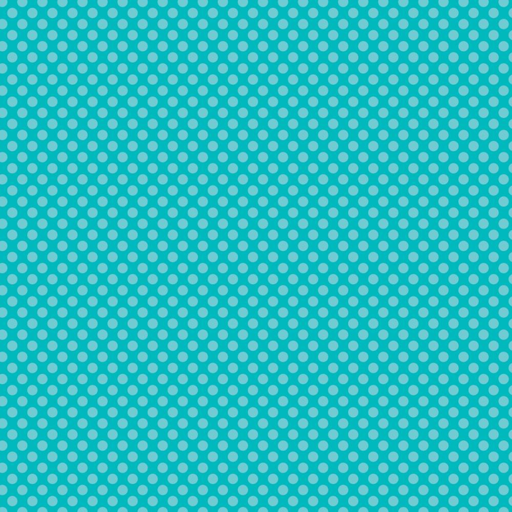 549 Basics Patterned - Teal Large Dot